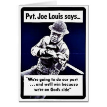 2ème guerre mondiale Joe Louis Cartes De Vœux