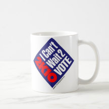 2K10 I Can't Wait 2 Vote Mugs