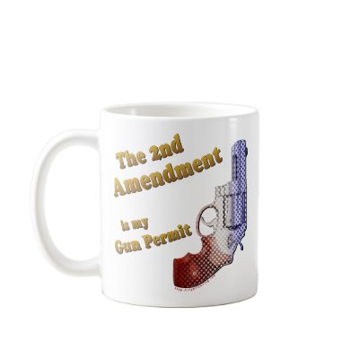 2nd amendment gun permit mug by rightleaning