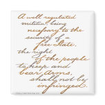 2nd amendment script magnets