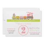 2nd Birthday Girl Train Invitation