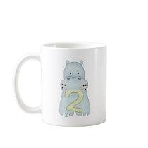 2nd Birthday Hippo Mug