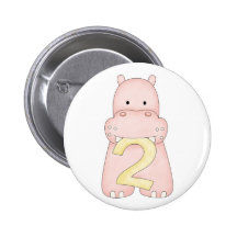 2nd Birthday Hippo (pink)