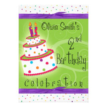 2nd Birthday Party Invitations