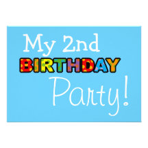 2nd birthday party invite