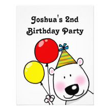 2nd birthday party personalized custom invite