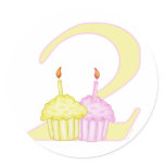 2nd Birthday Round Sticker
