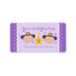 2nd Birthday Twincess Label