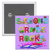 2nd Grade Rocks Pin