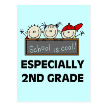 2nd Grade School is Cool Tshirts and Gifts Postcard