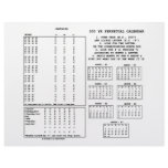 300 Year Perpetual Calendar (Day Of The Week) letterhead