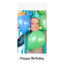 3061 Suprise birthday party for an ederly man, ... Photo Card