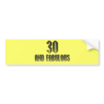 30 and fab disco theme bumper sticker