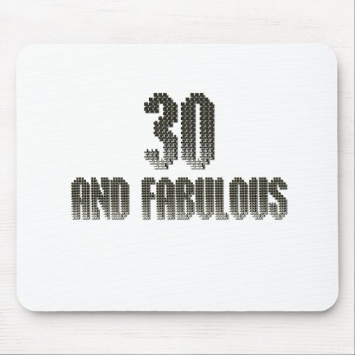 30 and fab disco theme mouse pads