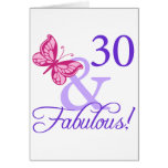 30 And Fabulous Birthday Card