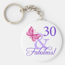 30 And Fabulous Birthday Key Chain