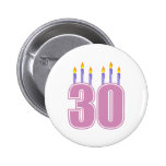 30 Birthday Candles (Pink / Purple)
