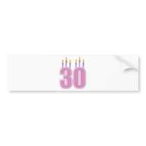 30 Birthday Candles (Pink / Purple)