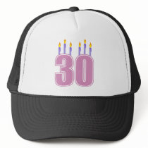 30 Birthday Candles (Pink / Purple)