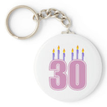 30 Birthday Candles (Pink / Purple)