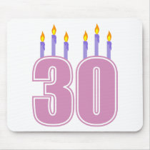 30 Birthday Candles (Pink / Purple)