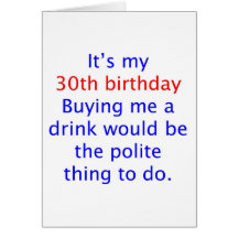 30 buy me a drink greeting cards