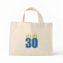 30 Candles (Blue / Green) Tote Bags