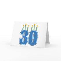 30 Candles (Blue / Green)