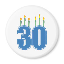 30 Candles (Blue / Green)