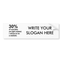 30% of suicides are lgbt related bumper sticker
