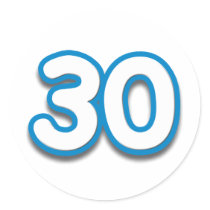 30 Year Birthday or Anniversary - Add Text Round Stickers