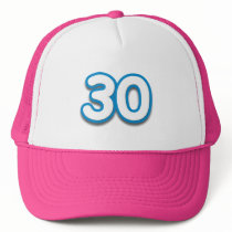 30 Year Birthday or Anniversary Sim Font Hat
