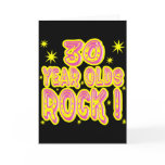 30 Year Olds Rock! (Pink) Greeting Card