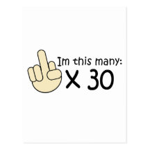 30ème Anniversaire Carte Postale