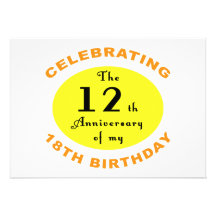 30ème Cadeau de bâillon d'anniversaire Invitations