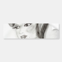 30s Girl Bumper Sticker