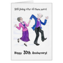 30th Anniversary Greeting Card