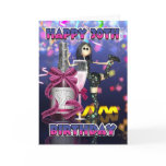 30th Birthday Card - Champagne Rag Doll