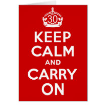 30th Birthday cards