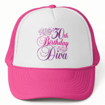 30th Birthday Diva Mesh Hat