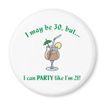 30th Birthday Gag Gift Refrigerator Magnets