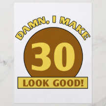 30th Birthday Gag Gifts Flyers