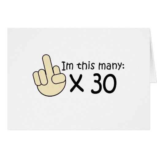 30th Birthday Greeting Card