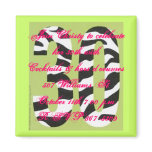 30th birthday invitation magnets