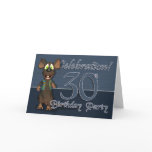 30th Birthday Party Invitaion - Fun Mouse Greeting Card