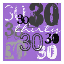 30th Birthday Party Invitations