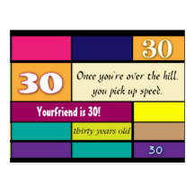 30th Birthday Postcard