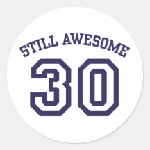 30th Birthday Stickers