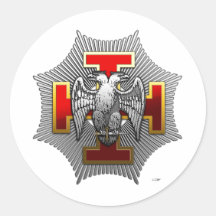 30th Degree: Knight Kadosh Round Sticker