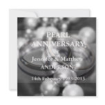 30th Pearl Wedding Anniversary Celebaration(B&W) Invitation